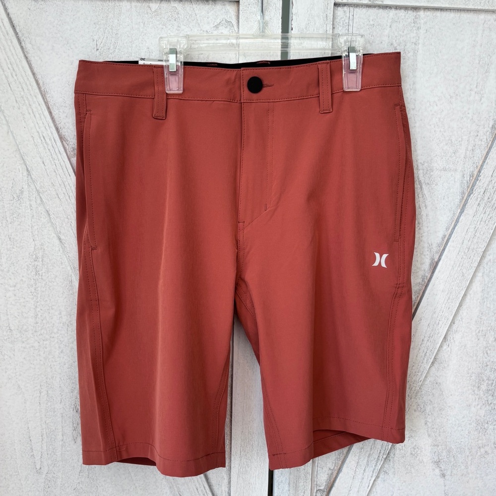 Hurley Men's Shorts All Day Hybrid Quick Dry Stretch Size 30 Copper Brown NEW